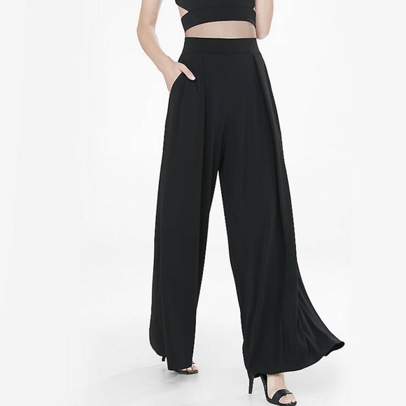 express high waisted wide leg pants